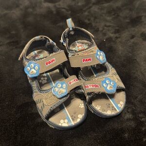Paw Patrol Kids Sandals - Blue and Black. Comfy! Great for play or casual. 11T